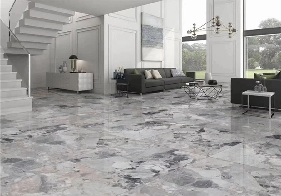 Fossil Grey Marble Floor