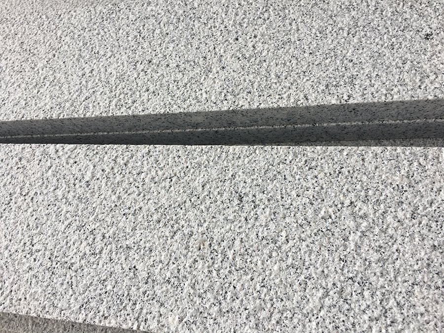 Sesame White Granite Panels Bushhammered