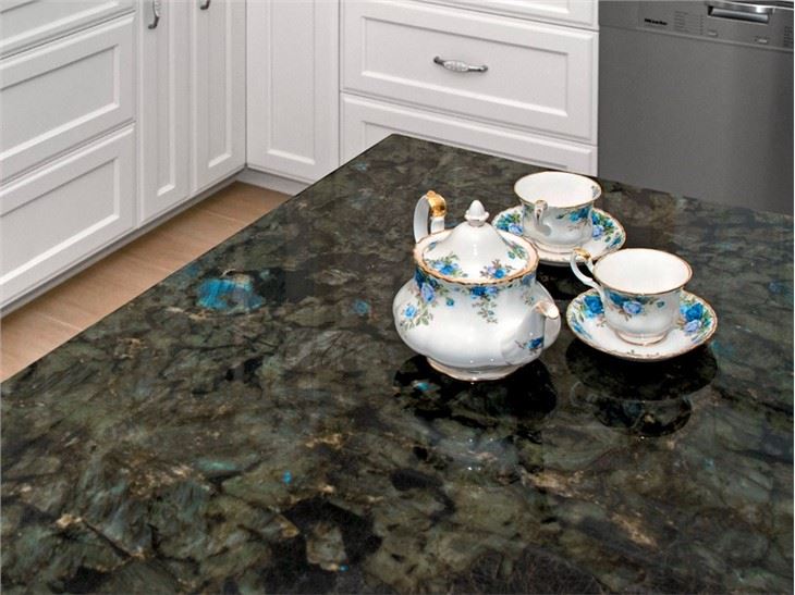 Labradorite Lemurian Blue Granite Table Top